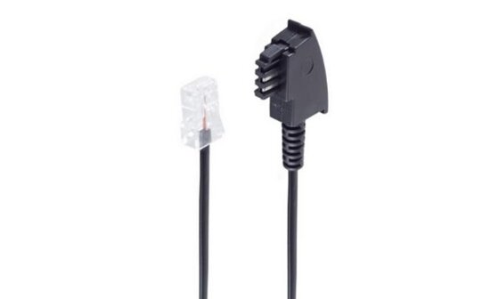 shiverpeaks BASIC-S Telefonkabel, schwarz, 2,0 m (22229258)