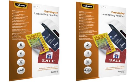 Fellowes Laminierfolientasche, selbstklebend, A3, 160 mic (5601803)