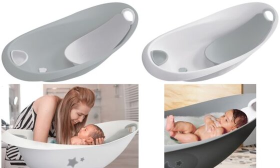 keeeper kids Babywanne "natalia stars", mit Stöpsel, grau (6440689)