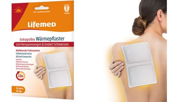 Lifemed W&auml;rmepflaster, 190 x 130 mm, wei&szlig; (6499320)