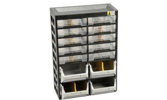 Allit Kleinteilemagazin VarioPlus Basic 21, 14 Fächer (71510299)