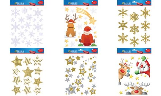AVERY Zweckform ZDesign Weihnachts-Fensterbild Schneeflocken (72052298)