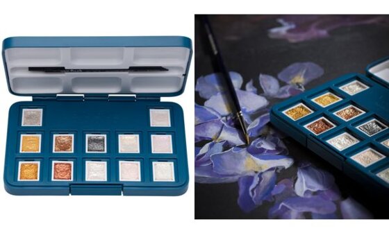 ROYAL TALENS Aquarellfarbe Van Gogh, 12er Box, Metallic- (8006427)