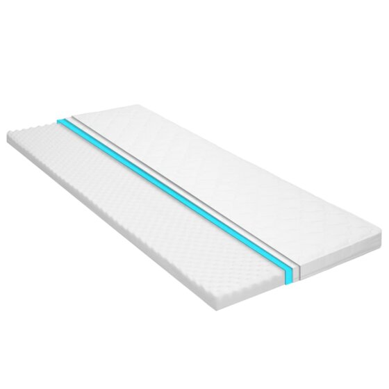 Matratzenauflage 120 x 200 cm Kaltschaum Ei-Profil 6 cm - 1