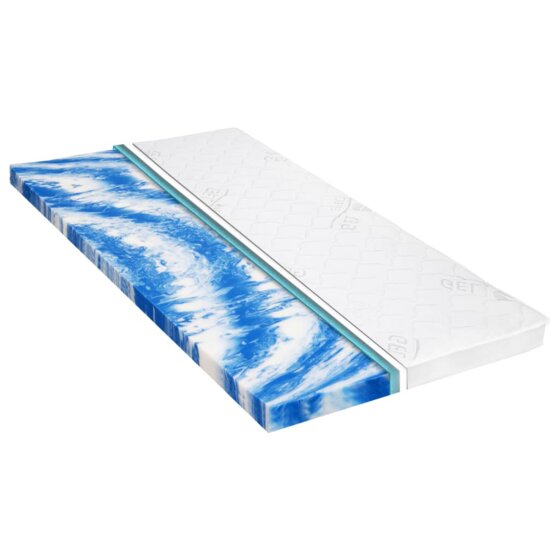 Matratzenauflage 80 x 200 cm Gelschaum 7 cm - 1