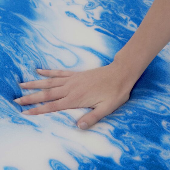 Matratzenauflage 80 x 200 cm Gelschaum 7 cm - 3