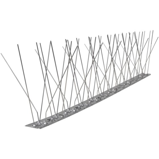 5-reihige Edelstahl Vogel- & Taubenabwehr-Spikes 6er Set - 2