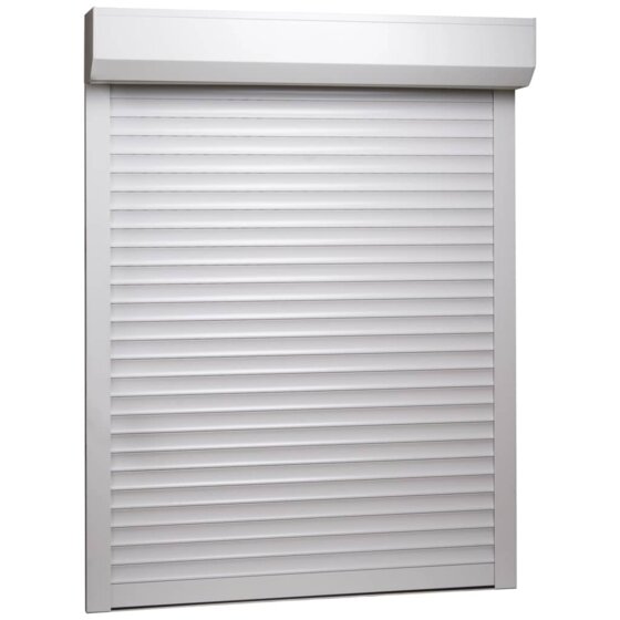 Rollladen Aluminium 120 x 150 cm Weiß - 1