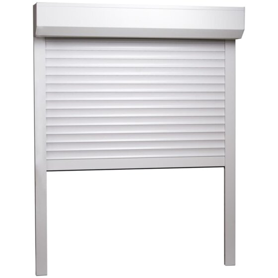 Rollladen Aluminium 120 x 150 cm Weiß - 3