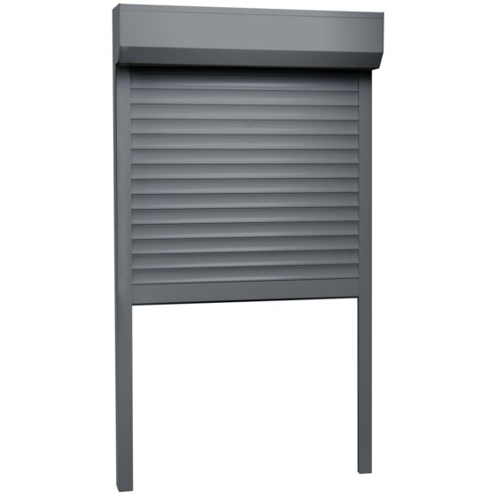 Rollladen Aluminium 100 x 210 cm Anthrazit - 2