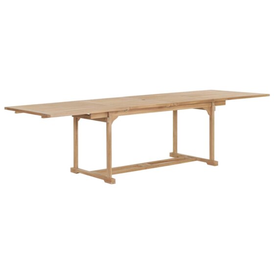 Ausziehbarer Gartentisch 180-280 x 100 x 75 cm Teak Massivholz - 2