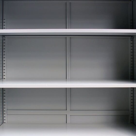 Aktenschrank 90×40×140 cm Stahl Grau - 3