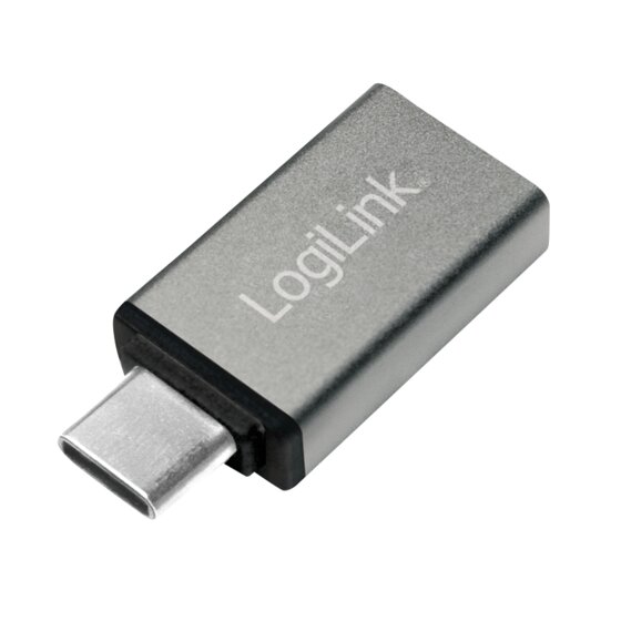LogiLink USB-C Adapter auf USB 3.2 Gen 1x1 Buchse, Silber
