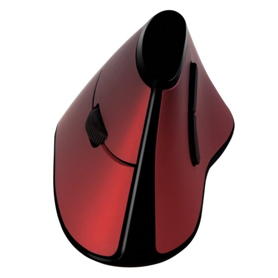 Typhoon Ergonomische Funk-Maus, vertikal, 2.4 GHz, 1200 dpi, rot - 3
