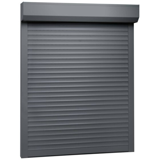Rollladen Aluminium 130 x 140 cm Anthrazit - 1