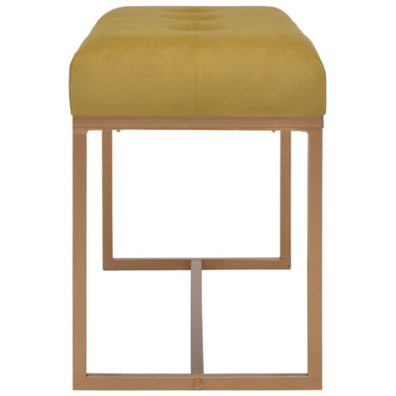 Bank 80 cm Senfgelb Samt - 3