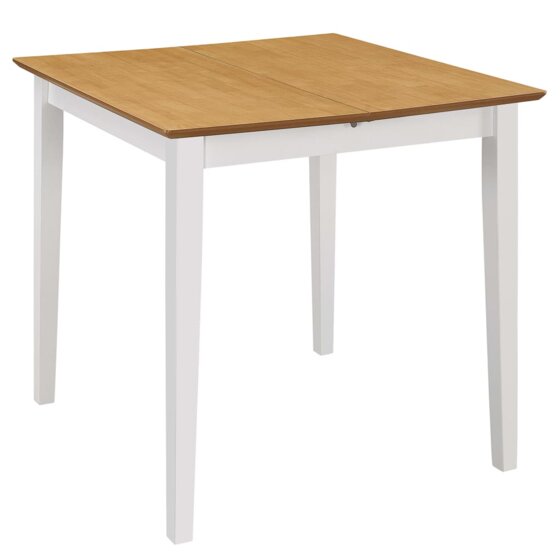 Ausziehbarer Esstisch Weiß (80-120)x80x74 cm MDF - 3