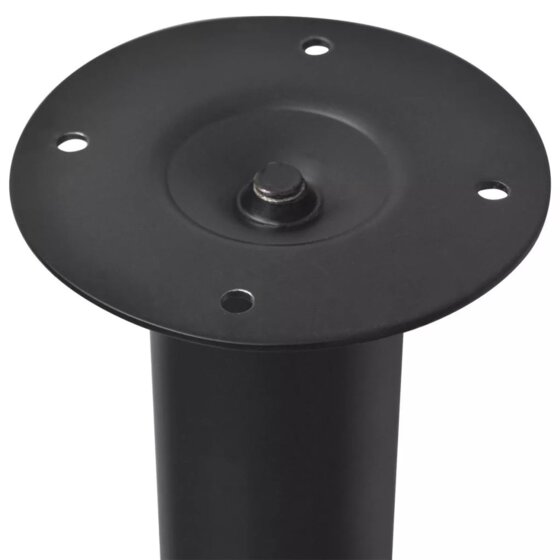 2 x Teleskopfuß Tischfuß Stützfuß Tischbein Schwarz 710 mm-1100 mm - 3