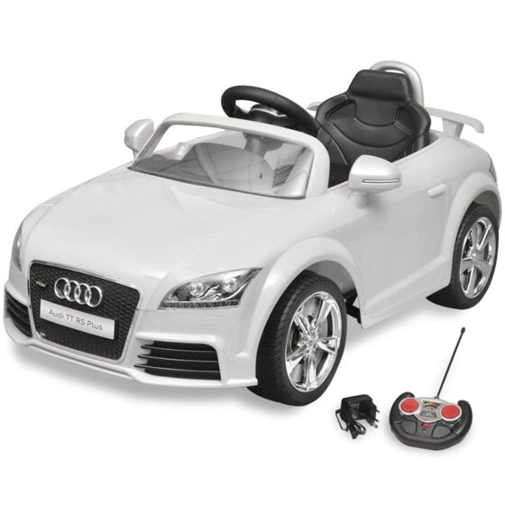 Audi TT RS Aufsitz-Auto für Kinder mit Fernsteuerung Weiß - 1