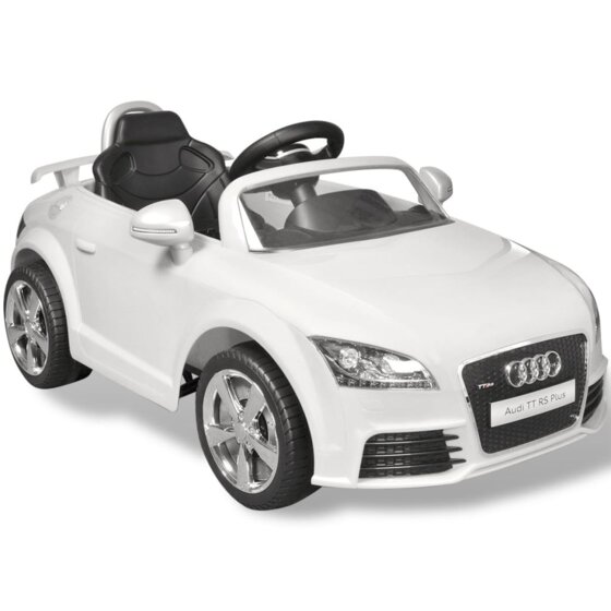 Audi TT RS Aufsitz-Auto für Kinder mit Fernsteuerung Weiß - 3