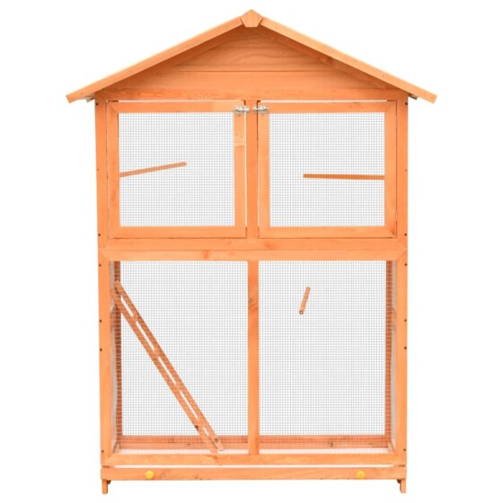 Vogelkäfig Kiefer & Tannenholz Massiv 120 x 60 x 168 cm - 2