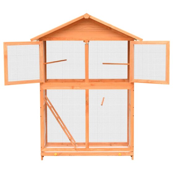 Vogelkäfig Kiefer & Tannenholz Massiv 120 x 60 x 168 cm - 3