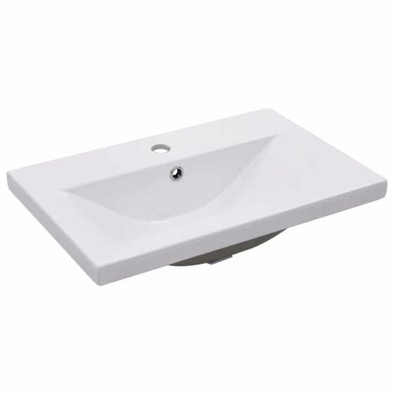 Einbauwaschbecken 61x39,5x18,5 cm Keramik Weiß - 2