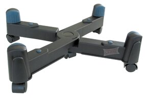 Lindy 40286 CPU-Bodenständer mit Rollen, schwarz