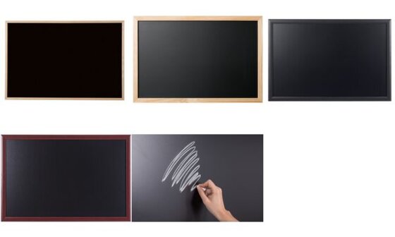 Bi-Office Kreidetafel, schwarzer Rahmen, 600 x 400 mm (70030168)