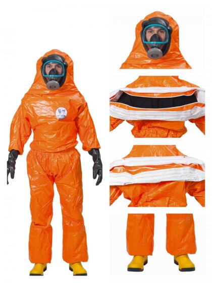 ProChem II CLF Overall Chemikalienschutzanzug Kat. III, Typ 3B, 4B, 5B & 6B orange XXL - 3