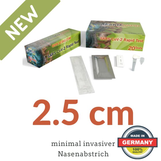 AESKU.RAPID SARS-CoV-2 Antigen Selbsttest Schnelltest CE0483 20er Pack - 2