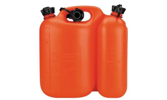 cartrend Kraftstoff-Doppelkanister, 5,5 l + 3 l, orange (11580114)