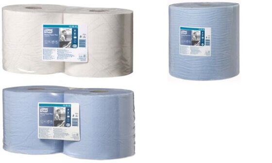 TORK Mehrzweck-Putzrolle, 2-lagig, blau, 255 m - stark (6700133)