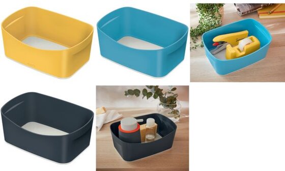 LEITZ Utensilienschale My Box Cosy, DIN A5, gelb/hellgrau (80526419)