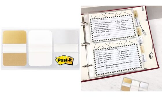 Post-it Haftmarker Index Metallic, 25,4 x 38 mm, sortiert (9000745)