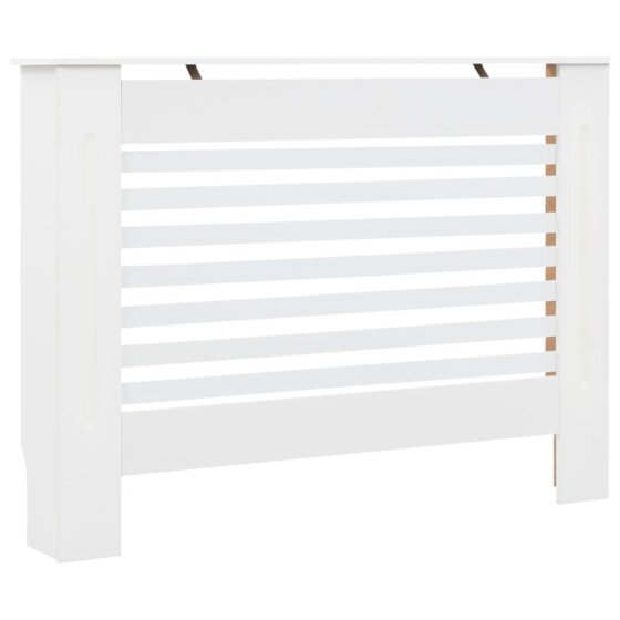Heizkörperverkleidungen 2 Stk. Weiß 112 x 19 x 81,5 cm MDF - 3