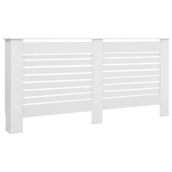 Heizkörperverkleidungen 2 Stk. Weiß 172×19×81,5 cm MDF - 3