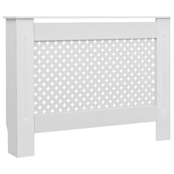 Heizkörperverkleidungen 2 Stk. Weiß 112×19×81,5 cm MDF - 3