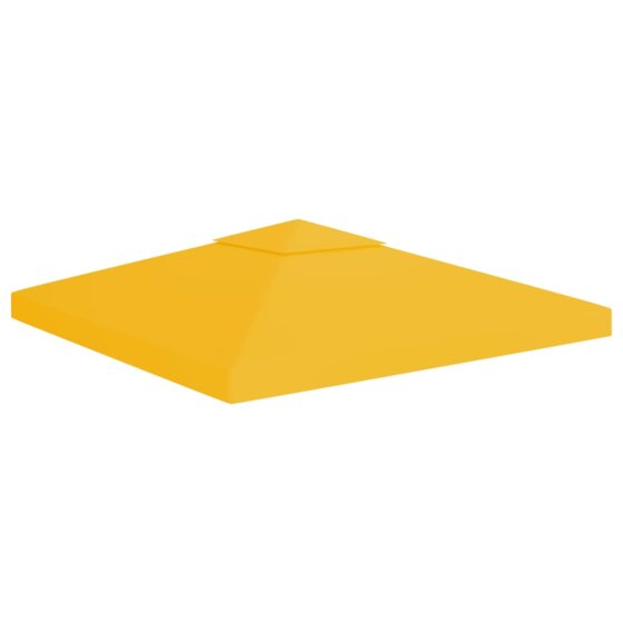 2-Stufiges Pavillondach 310 g/m² 3x3 m Gelb - 1