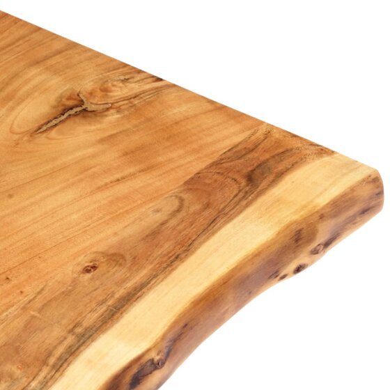Badezimmer-Waschtischplatte Massivholz Akazie 140 x 55 x 2,5 cm - 3