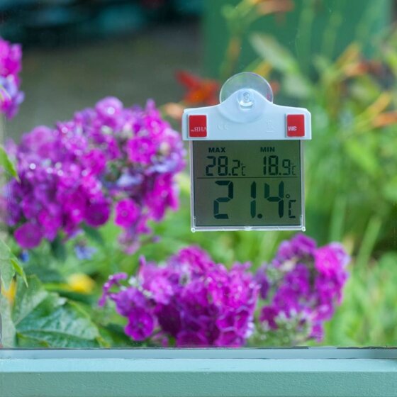 Nature Digitales Fensterthermometer 13x10x3 cm 6080078 - 2