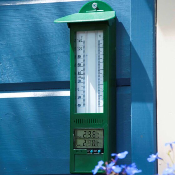 Nature Garten Min-Max-Thermometer Digital 9,5 x 2,5 x 24 cm - 2