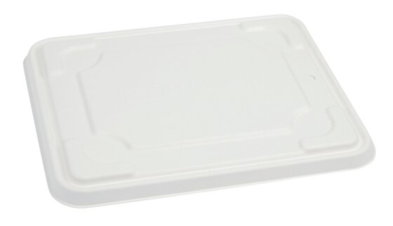 Deckel für Menüschale rechteckig, für NAT.BIO 13101 NAT.BIO 13102 NAT.BIO 13104 Bagasse 25 Stück