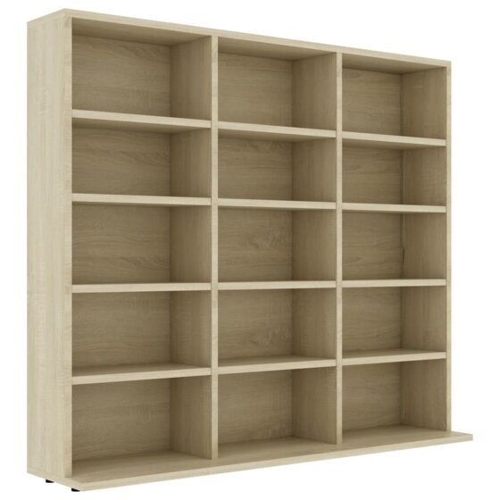 CD-Regal Sonoma-Eiche 102x23x89,5 cm Spanplatte - 2