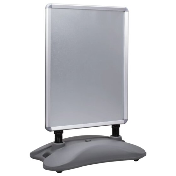 A1-Plakatständer Wasserbefüllbar Grau Aluminiumlegierung - 1
