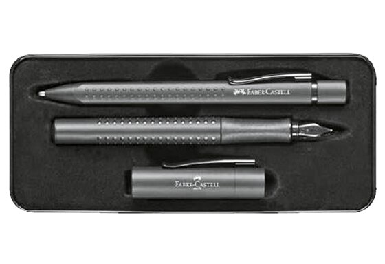 FABER-CASTELL Schreibgeräte-Set GRIP Edition, all black (5661445) - 2