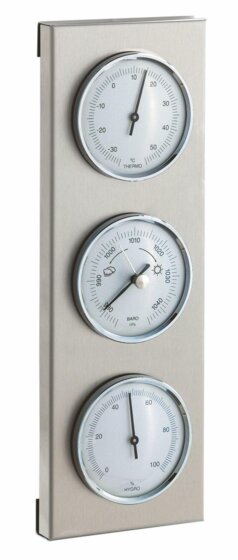 TFA-Dostmann, Edelstahl, Innen-Luftdruck, Innen-Thermometer - 2