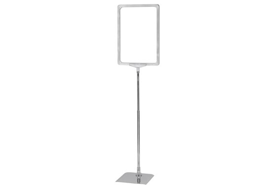 Plakatständer Serie N silber lackiert
