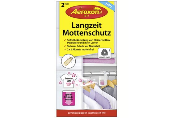 Aeroxon Langzeit-Mottenschutz, Insektenabhaltemittel, Pink, Weiß - 1