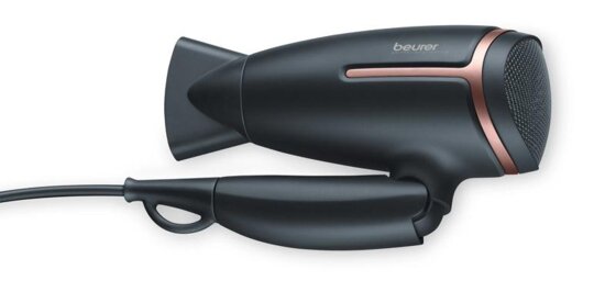 Beurer HC 25 Reisehaartrockner mit Ionenfunktion, klein, klappbar und leicht, 1600 Watt, - 2